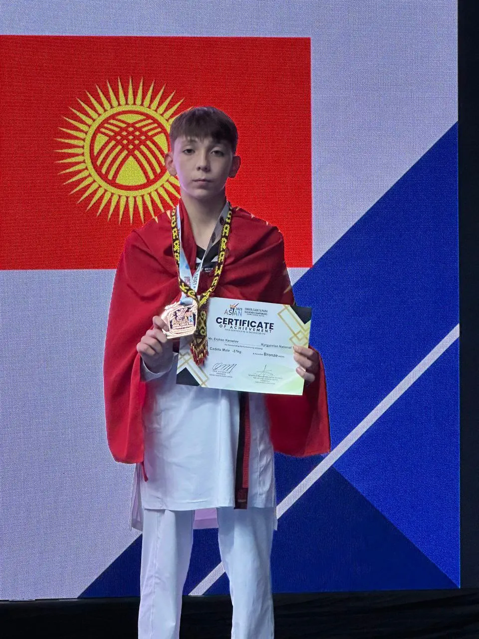 Эржан Кемелов завоевал бронзовую медаль на Чемпионате Азии
